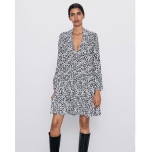 Zara Black & White Dress